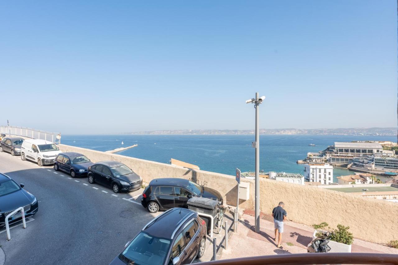 ROCCA BIANCA - Sur la roche face à la mer et la bonne mère Marselha Exterior foto